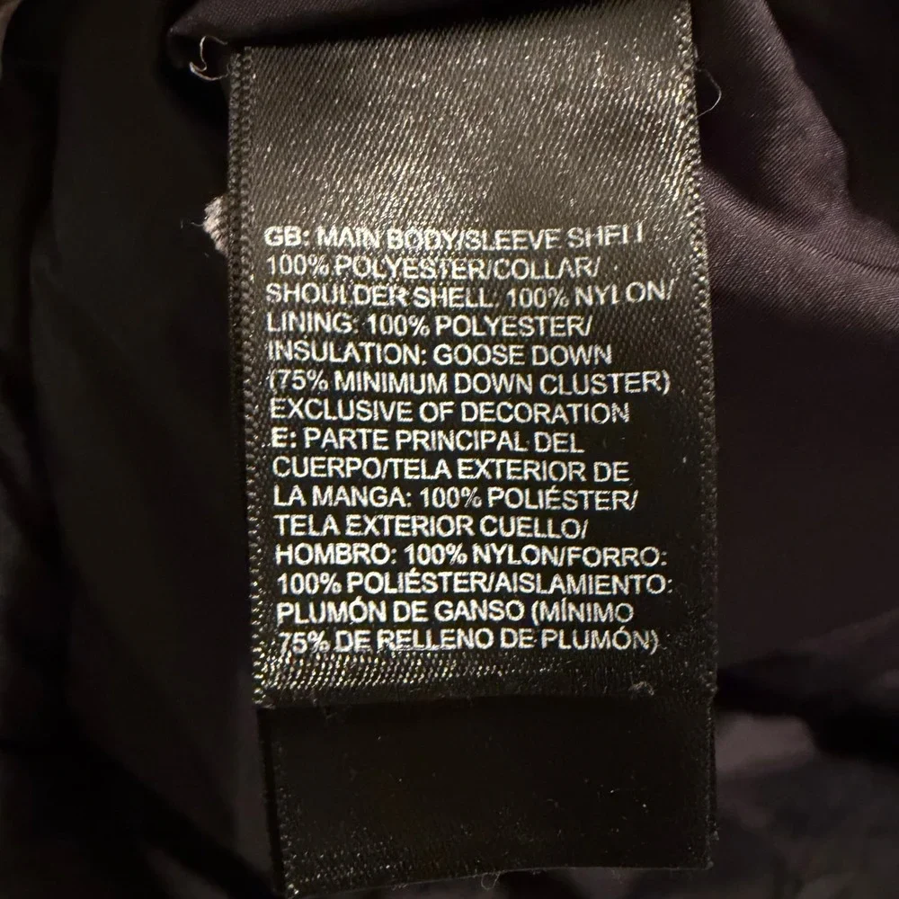 The‎ North Face Black Puffer Down Jacket Mens Lg Insulated Winter Warm